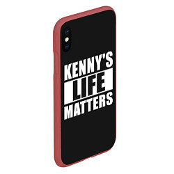 Чехол iPhone XS Max матовый KENNYS LIFE MATTERS, цвет: 3D-красный — фото 2