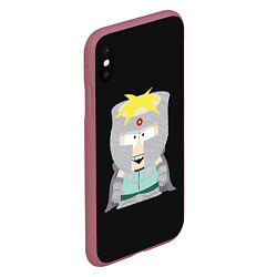 Чехол iPhone XS Max матовый Batters, цвет: 3D-малиновый — фото 2