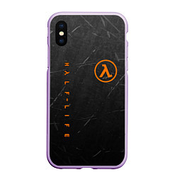 Чехол iPhone XS Max матовый HALF-LIFE, цвет: 3D-сиреневый