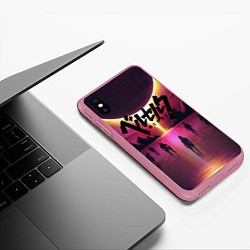 Чехол iPhone XS Max матовый BERSERK, цвет: 3D-малиновый — фото 2