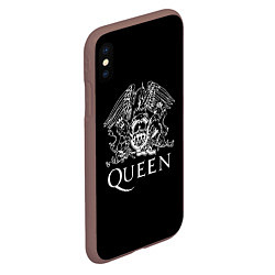 Чехол iPhone XS Max матовый QUEEN, цвет: 3D-коричневый — фото 2