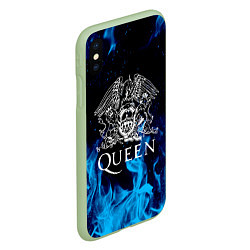 Чехол iPhone XS Max матовый QUEEN, цвет: 3D-салатовый — фото 2