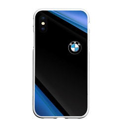 Чехол iPhone XS Max матовый BMW, цвет: 3D-белый