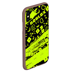 Чехол iPhone XS Max матовый Roblox, цвет: 3D-коричневый — фото 2