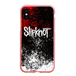 Чехол iPhone XS Max матовый SLIPKNOT, цвет: 3D-баблгам