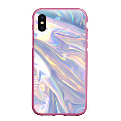 Чехол iPhone XS Max матовый Фольга