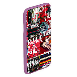 Чехол iPhone XS Max матовый Balchik pattern, цвет: 3D-фиолетовый — фото 2