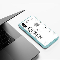 Чехол iPhone XS Max матовый QUEEN, цвет: 3D-мятный — фото 2