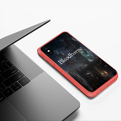 Чехол iPhone XS Max матовый Bloodborne, цвет: 3D-красный — фото 2
