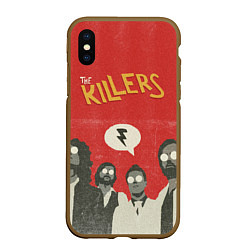 Чехол iPhone XS Max матовый The Killers, цвет: 3D-коричневый