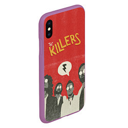 Чехол iPhone XS Max матовый The Killers, цвет: 3D-фиолетовый — фото 2