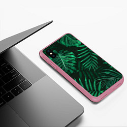 Чехол iPhone XS Max матовый Я из джунглей, цвет: 3D-малиновый — фото 2