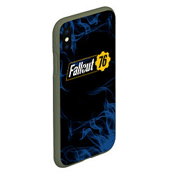 Чехол iPhone XS Max матовый FALLOUT76, цвет: 3D-темно-зеленый — фото 2