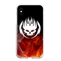 Чехол iPhone XS Max матовый THE OFFSPRING, цвет: 3D-белый