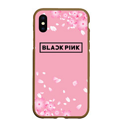 Чехол iPhone XS Max матовый BLACKPINK, цвет: 3D-коричневый