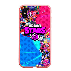 Чехол iPhone XS Max матовый BRAWL STARS