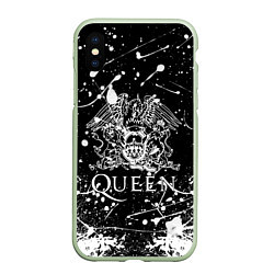 Чехол iPhone XS Max матовый QUEEN, цвет: 3D-салатовый