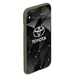 Чехол iPhone XS Max матовый TOYOTA, цвет: 3D-темно-зеленый — фото 2