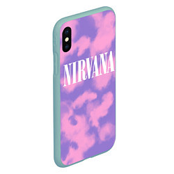 Чехол iPhone XS Max матовый NIRVANA, цвет: 3D-мятный — фото 2