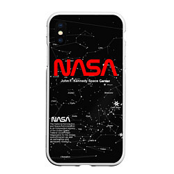 Чехол iPhone XS Max матовый NASA