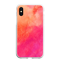 Чехол iPhone XS Max матовый Краски