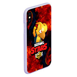 Чехол iPhone XS Max матовый BRAWL STARS CROW PHOENIX, цвет: 3D-светло-сиреневый — фото 2