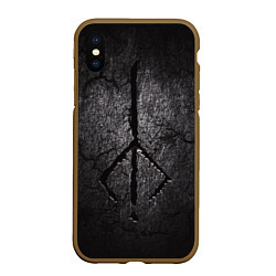 Чехол iPhone XS Max матовый BLOODBORNE HUNTER, цвет: 3D-коричневый
