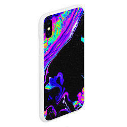 Чехол iPhone XS Max матовый DIGITAL ABSTRACT, цвет: 3D-белый — фото 2