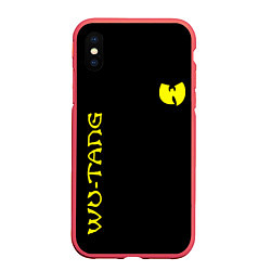 Чехол iPhone XS Max матовый WU-TANG CLAN, цвет: 3D-красный