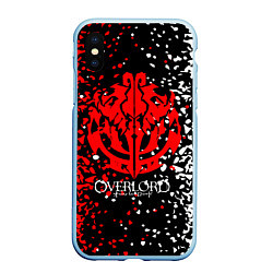 Чехол iPhone XS Max матовый Overlord, цвет: 3D-голубой