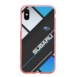 Чехол iPhone XS Max матовый SUBARU