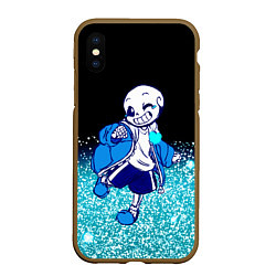 Чехол iPhone XS Max матовый Undertale, цвет: 3D-коричневый