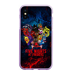 Чехол iPhone XS Max матовый Five Nights At Freddys