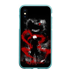 Чехол iPhone XS Max матовый TOKYO GHOUL, цвет: 3D-мятный