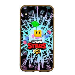 Чехол iPhone XS Max матовый BRAWL STARS SPROUT