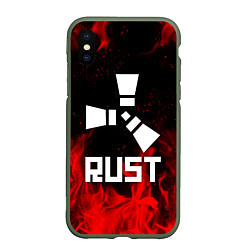 Чехол iPhone XS Max матовый RUST