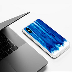 Чехол iPhone XS Max матовый Будь в потоке, цвет: 3D-белый — фото 2