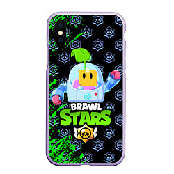 Чехол iPhone XS Max матовый BRAWL STARS SPROUT