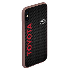 Чехол iPhone XS Max матовый TOYOTA, цвет: 3D-коричневый — фото 2