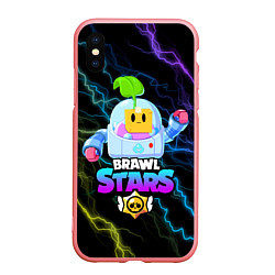 Чехол iPhone XS Max матовый BRAWL STARS SPROUT