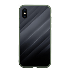 Чехол iPhone XS Max матовый GRAY WAVES