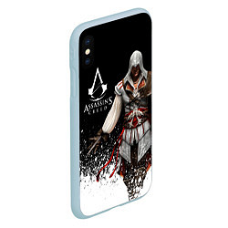 Чехол iPhone XS Max матовый Assassin’s Creed 04, цвет: 3D-голубой — фото 2