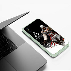 Чехол iPhone XS Max матовый Assassin’s Creed 04, цвет: 3D-салатовый — фото 2