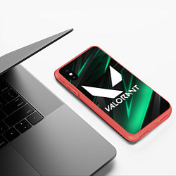 Чехол iPhone XS Max матовый VALORANT, цвет: 3D-красный — фото 2