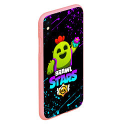 Чехол iPhone XS Max матовый BRAWL STARS SPIKE, цвет: 3D-баблгам — фото 2
