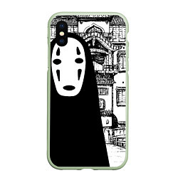 Чехол iPhone XS Max матовый No-Face Spirited Away Ghibli