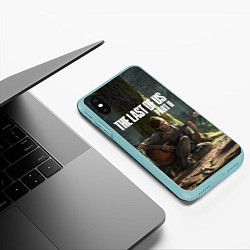 Чехол iPhone XS Max матовый The Last of Us part 2, цвет: 3D-мятный — фото 2