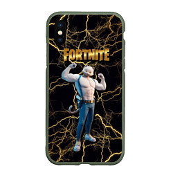 Чехол iPhone XS Max матовый Meowcles Fortnite 2