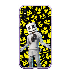 Чехол iPhone XS Max матовый FORTNITE x MARSHMELLO