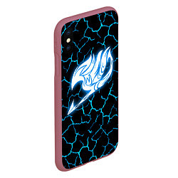 Чехол iPhone XS Max матовый FAIRY TAIL, цвет: 3D-малиновый — фото 2